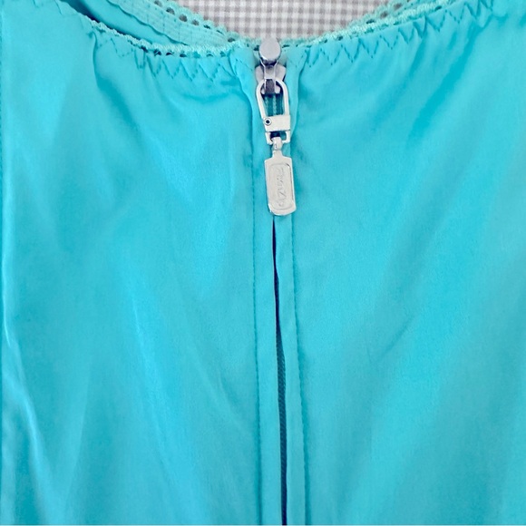 HOT Marciano Silk/Satin Bustier!! Aqua size S/P, zip up back! So sexy! - Picture 5 of 6